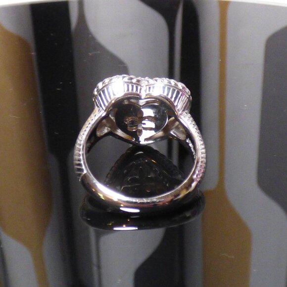 Judith Ripka Ring Heart Pink Opal NEW Size 6 NIB - Picture 3 of 6